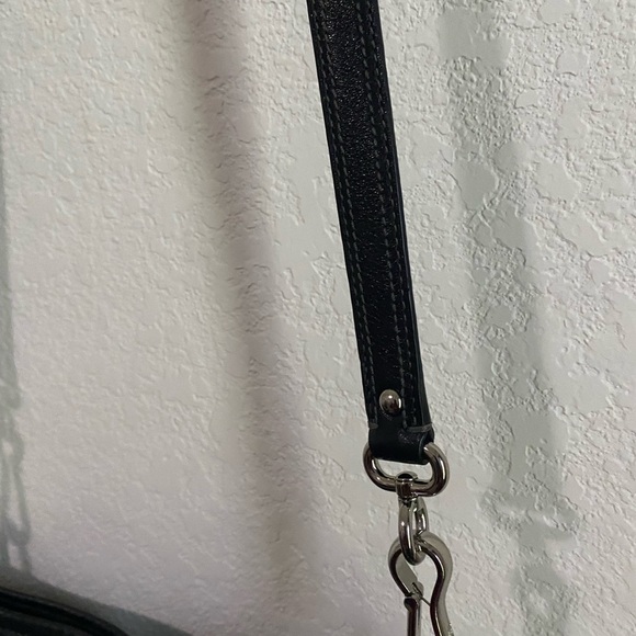 Coach Madison Timeless Black Pebble Leather Shoulder Bag With Hang Tag 14”L - Picture 11 of 16